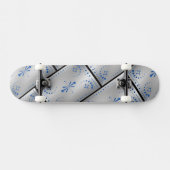 Classic Silver Skateboard (Horizontal)