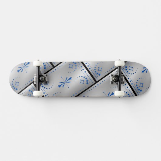 Classic Silver Skateboard (Horizontal)