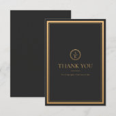 Classic Simple Elegance Dankeskarte (Vorne/Hinten)