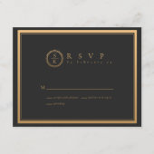 Classic Simple Elegance RSVP Karte (Vorderseite)