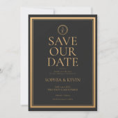 Classic Simple Elegance Save The Date (Vorderseite)