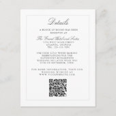 Classic Simple Elegance Wedding Info - Details Begleitkarte (Vorderseite)