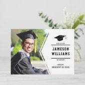 CLASSIC SIMPLE Foto Abschluss Ankündigung (Stehend Vorderseite)