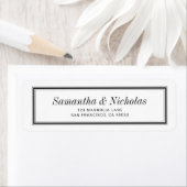 Classic Simple Frame Wedding Rücksendeadresse (Insitu)