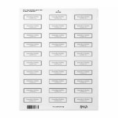 Classic Simple Frame Wedding Rücksendeadresse (Vorne)