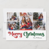 Classic Simple Frohe Weihnachten Acht Foto (Vorderseite)