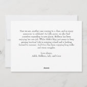 Classic Simple Frohe Weihnachten Drei Foto (Rückseite)