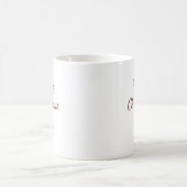 Classic Simple Frohe Weihnachten Kaffeetasse (Mittel)
