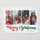 Classic Simple Frohe Weihnachten Sieben Foto (Vorderseite)