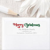 Classic Simple Frohe Weihnachts-Rücksendeadresse (Insitu)