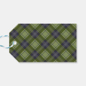 Classic Simple Green Kariert Christmas Geschenkanhänger (Rückseite Horizontal)