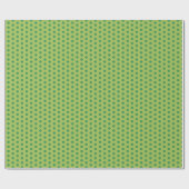 Classic Simple Green Polka Dots Weihnachten Geschenkpapier (Flach)