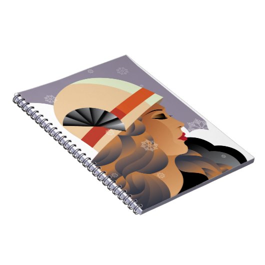 Classic Simple Lines of the Art Deco Era Notizblock (Rechte Seite)