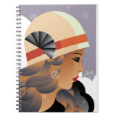 Classic Simple Lines of the Art Deco Era Notizblock (Vorderseite)