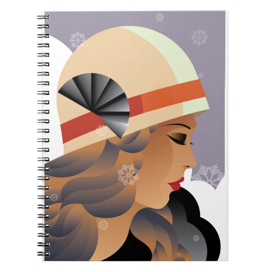 Classic Simple Lines of the Art Deco Era Notizblock (Vorderseite)