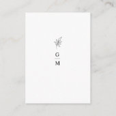 Classic Simple Minimalistisch Dankeschön Einschlie Begleitkarte (Rückseite)