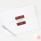 Classic Simple Minimalistisch Red and Green Christ Quadratischer Aufkleber (Umschlag)