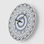 Classic Simple Modern Lines in Grau Colors Große Wanduhr (Winkel)