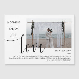 Classic Simple Modern Minimal Script Foto Magnet