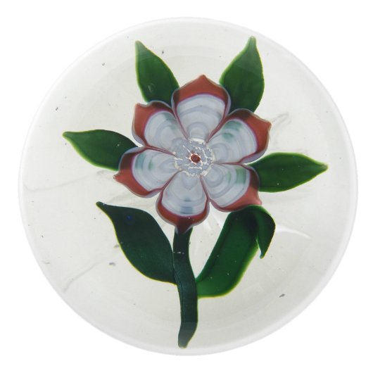 Classic Simple Open Blume Viktorianisch Keramikknauf (Vorderseite)