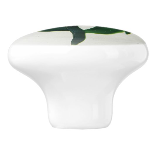 Classic Simple Open Blume Viktorianisch Keramikknauf (Seitenansicht)