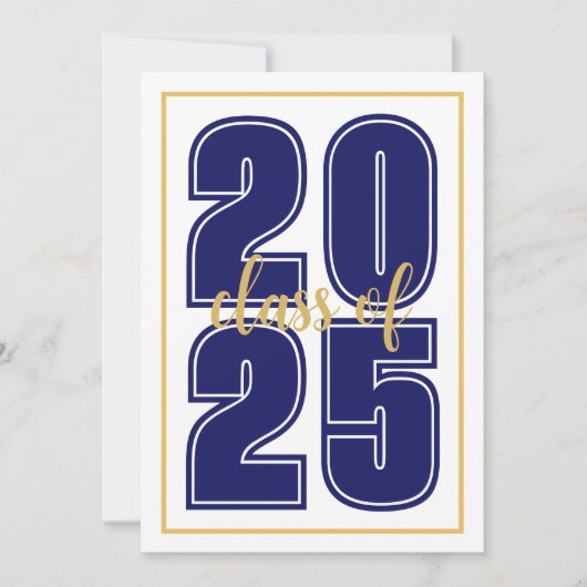 Classic Simple Script Graduate Foto Abschluss Ankündigung (Vorderseite)