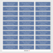 Classic Simple Script Wedding Guest Names Aufkleber (Blatt)