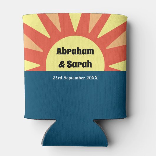 Classic Simple Sunrise Reversible Gastgeschenke Ho Dosenkühler (Rückseite)