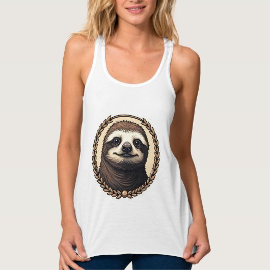 Classic Sloth Engraving Nature Shirt (1) (Vorderseite)