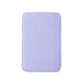 Classic Small Periwinkle White Polka Dots Muster Badematte (Vorderseite Vertikal)