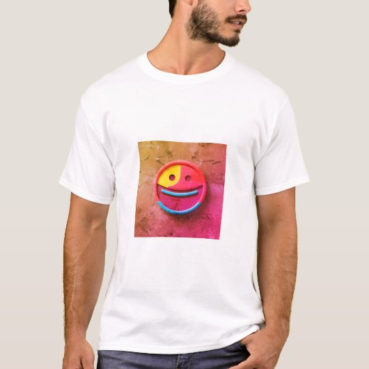 Classic Smile Emoji T - Shirt - Spaß (Vorderseite)