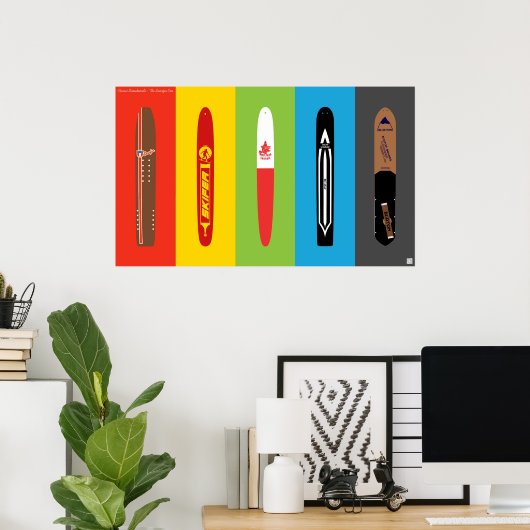 Classic Snowboards - The Snurfer Era Poster (Heimbüro)