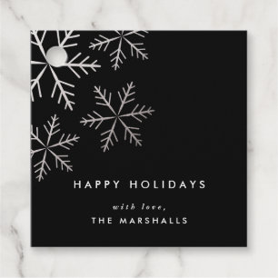 Classic Snowflake Imitate Foil Holiday Geschenk-Ta Geschenkanhänger