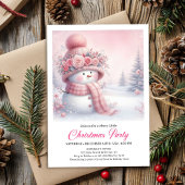 Classic Snowy Forest Kids Digital Download Christm Einladung