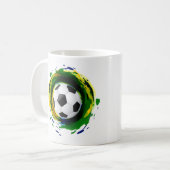 Classic Soccer Ball Graphic Kaffeetasse (Vorderseite Links)