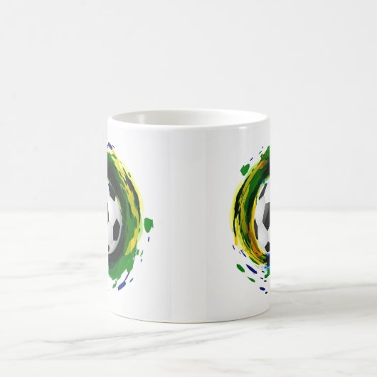 Classic Soccer Ball Graphic Kaffeetasse (Mittel)