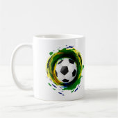 Classic Soccer Ball Graphic Kaffeetasse (Links)