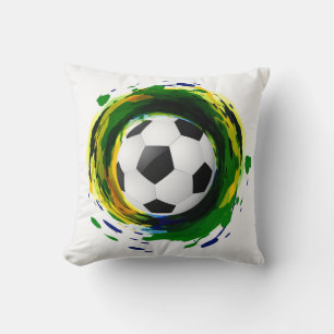 Classic Soccer Ball Graphic Kissen