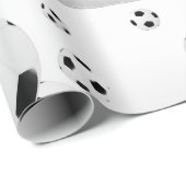 Classic Soccer Football Balls Flying Sports Geschenkpapier (Rolleneckpunkt)