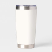 Classic Soft Ivory und Charcoal Wedding Thermobecher (Rückseite)