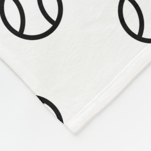 Classic Softball Baseball Tennis Balls Kinder Name Fleecedecke (Ecke)