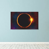 Classic Solar Eclipse Leinwanddruck (Insitu (Holzboden))