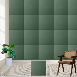Classic Solid Forest Green Keramik Tile Fliese