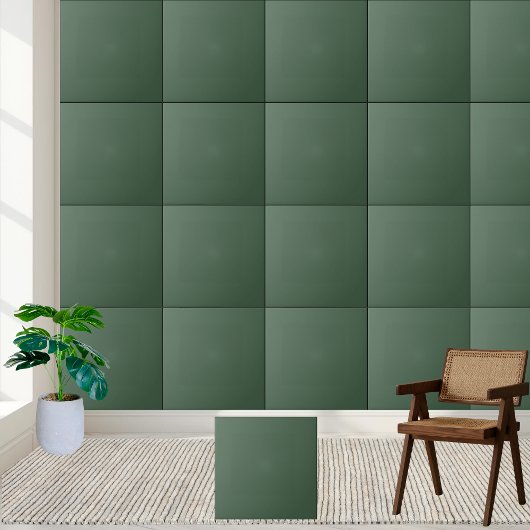 Classic Solid Forest Green Keramik Tile Fliese
