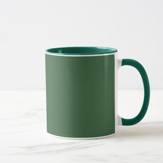 Classic Solid Hunter Green Mug for Everyday Use Tasse (Rechts)