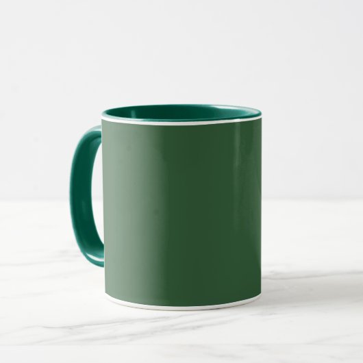 Classic Solid Hunter Green Mug for Everyday Use Tasse (Vorderseite Links)