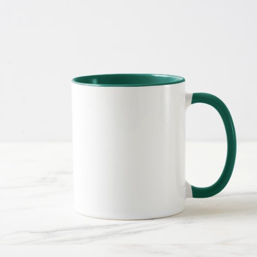 Classic Solid Hunter Green Mug for Everyday Use Tasse (Rechts)