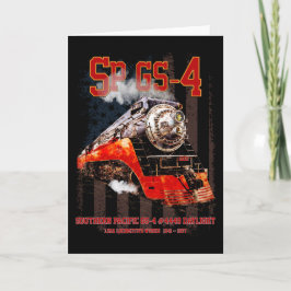 Classic Southern Pacific GS-4 Dampflokomotive Dankeskarte