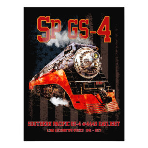 Classic Southern Pacific GS-4 Dampflokomotive Fotodruck