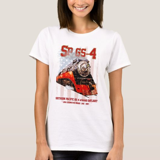 Classic Southern Pacific GS-4 Dampflokomotive T-Shirt (Vorderseite)